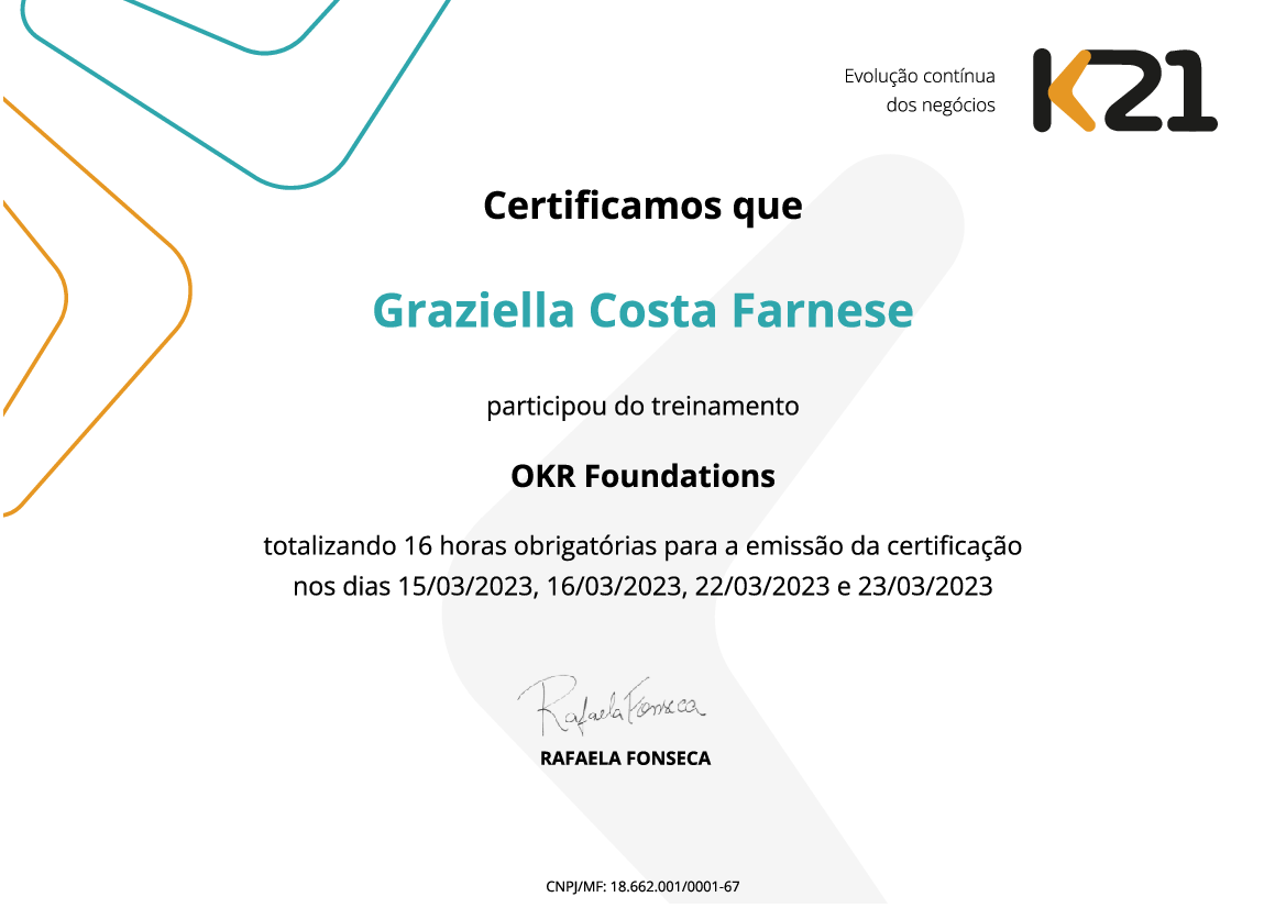 Certificado K21